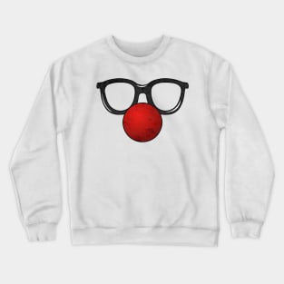 Clown nose glasses Crewneck Sweatshirt